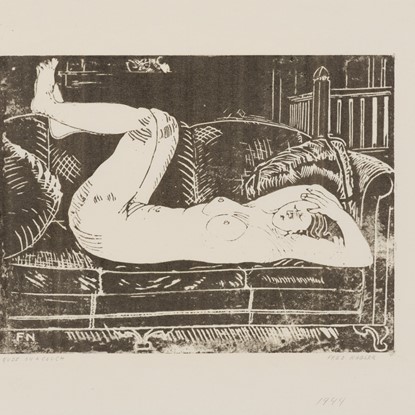 Nude on a Couch by Fred Nagler