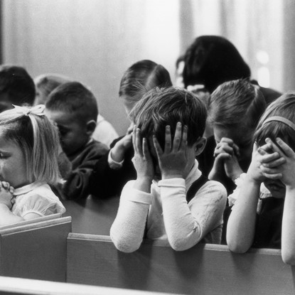 At Prayer, Episcopal Church, Colorado Springs, CO by Myron Wood