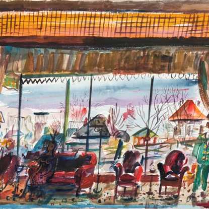 Untitled (Hotel Lobby) by Francis Chapin