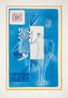 Fukazawa, Yukio, Title at lower left in Japanese