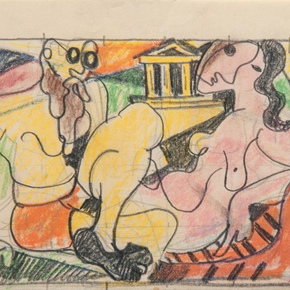 Untitled (Man and Woman Sitting) by Edmund D. Kinzinger