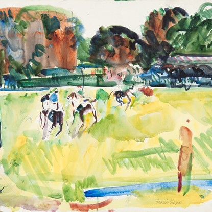 Untitled (Distant Polo Game) by Francis Chapin