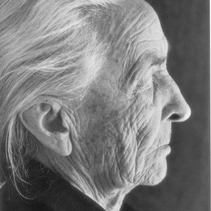 Miss O'Keeffe Napping, Abiquiu, New Mexico by Myron Wood