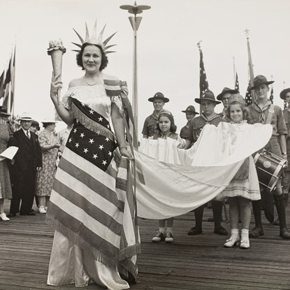 Miss Hungary as Statue of Liberty, World's Fair, New York by John Albok