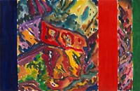 McCullough, David, Australian Outback Improvisation Series #1 1993 #46 Quanta: "Landscape by a red stripe"