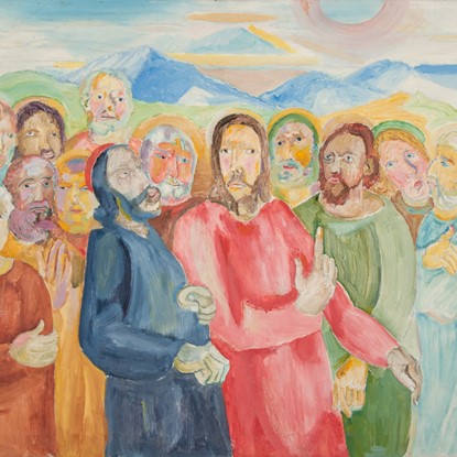 Christ with Disciples by Fred Nagler