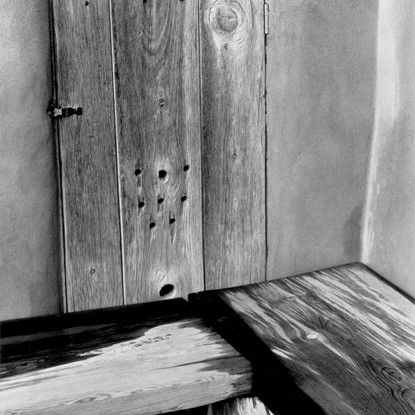 Bench Corner, Abiquiu, New Mexico by Myron Wood