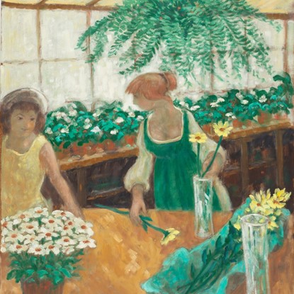 Greenhouse Visit by Donald S. Vogel