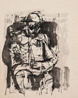 Spruce, Everett Franklin, Untitled (Man with Hat and Glasses)