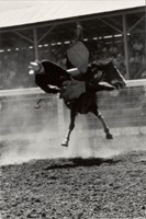 Wood, Myron, Bronc Riding, El Paso County Fair and Rodeo, Calhan, Colorado