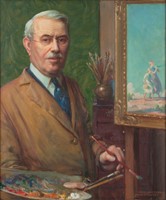 Curran, Charles Courtney, Portrait of the Artist