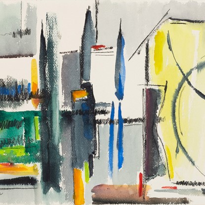 Some cityscape or other by Marjorie E. (Johnson) Lee