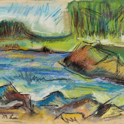 Forest Stream by Marjorie E. (Johnson) Lee