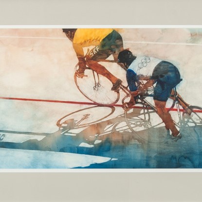 Olympic Cyclists by Bart Forbes