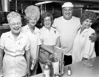 Hanson, Andy, Vic Tayback at Lucas B&B, Dallas, TX