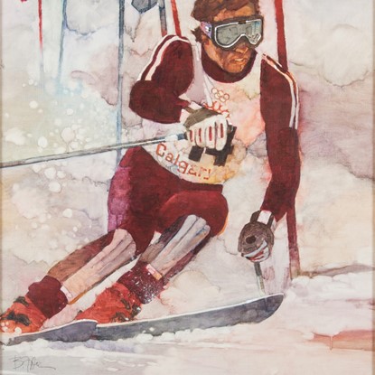 Olympic Skier by Bart Forbes